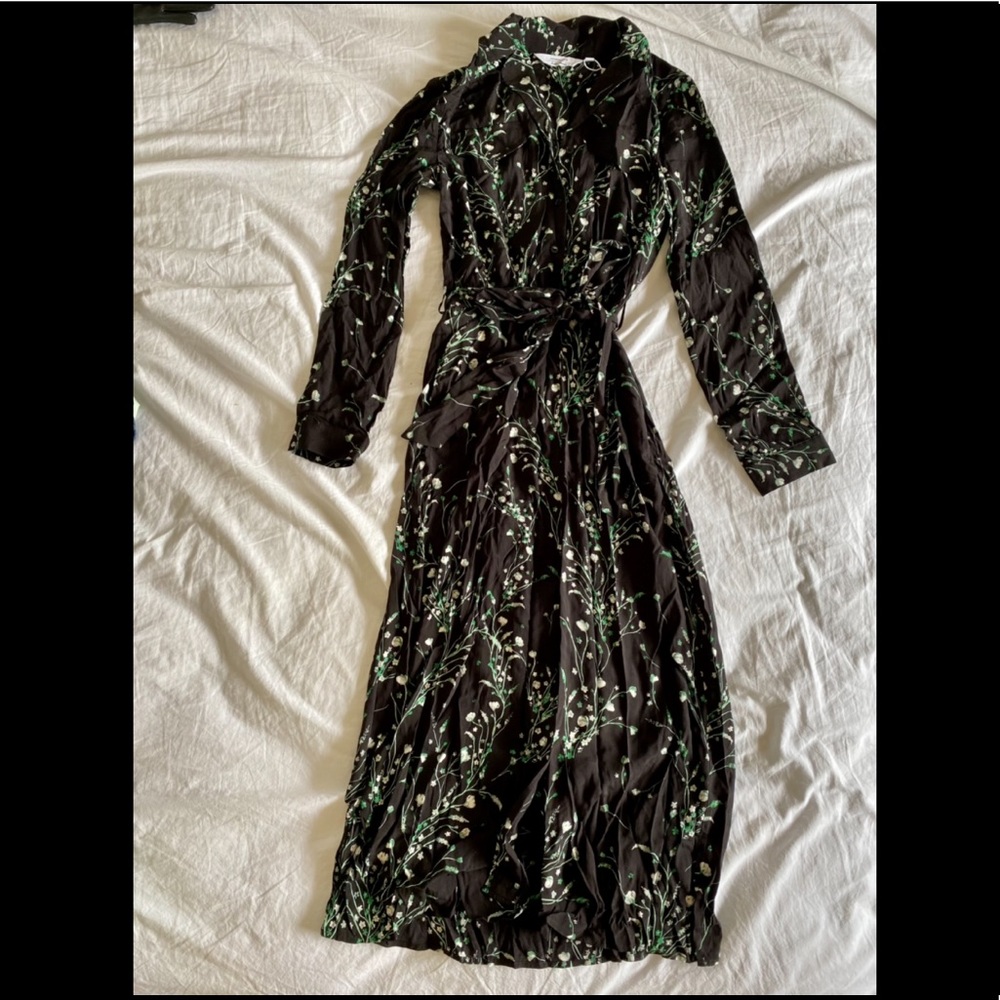 NWT Other Stories Stockholm Atelier floral print button down dress